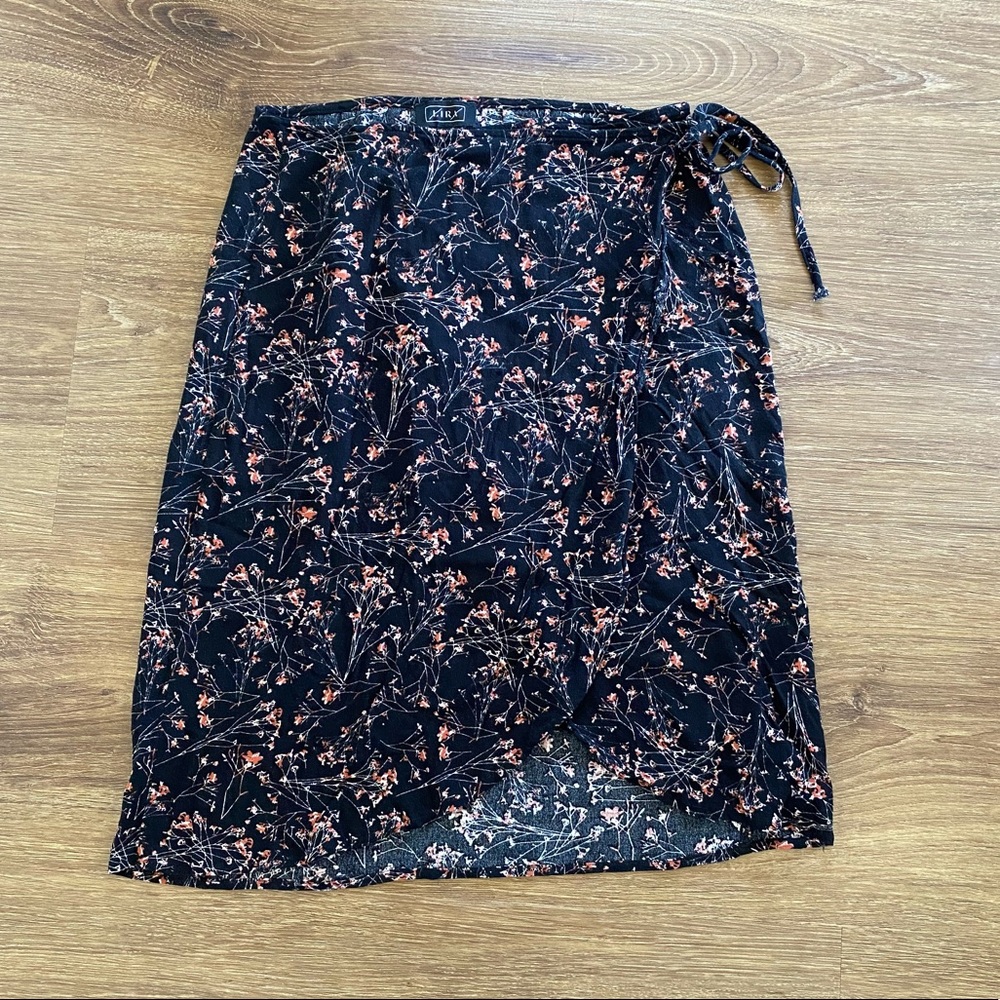 Printed Wrap Skirt